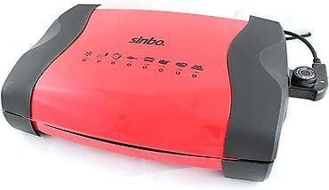 qril aparatlari: Qril Sinbo, rəng - Qırmızı, Yeni, Ünvandan götürmə, Ödənişli çatdırılma — 2