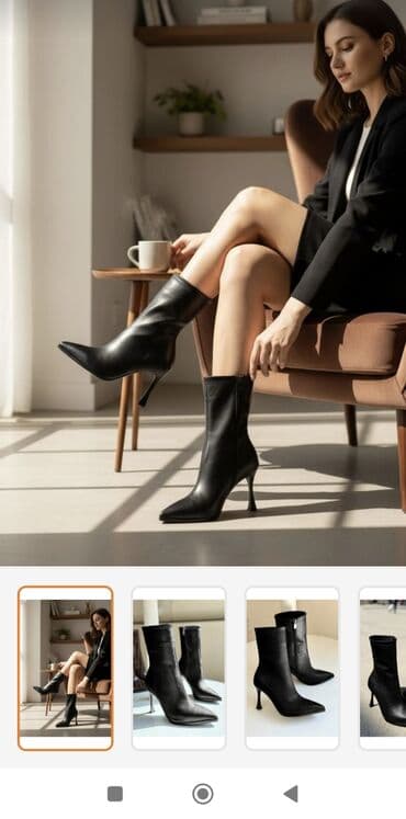 Tuflilər: Ölçü: 37, rəng - Qara, Yeni — 3