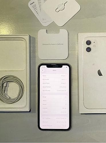 iphone 11 case: IPhone 11, 128 GB, Ağ, Zəmanət, Kredit, Simsiz şarj — 5