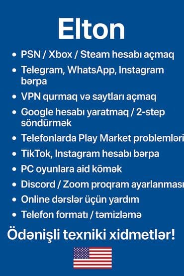 pitiminutka temiri: Ödənişli texniki xidmətlər təklif olunur. Bu xidmətlərə PSN, Xbox — 1