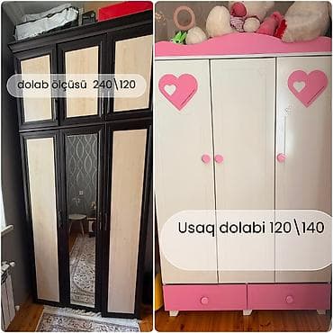 Bir evden 2 eded dolab.Usaq dolabi 130 azn. böyuk dolab 180 azn.unvan — 1