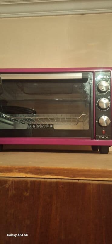 TOROS mini elektrik sobası - Rəng: bənövşəyi/çəhrayı çərçivə, şüşə ön