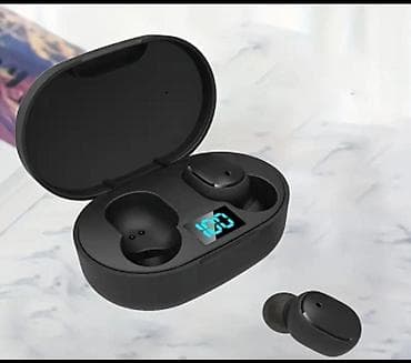 Yeni Simsiz (Bluetooth) Qulaqcıqlar, rəng - Qara