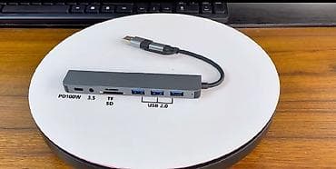 apple telefon: 🚀 8-i 1-də USB-C & USB 3.0 Hub – Premium Alüminium Docking Station — 3