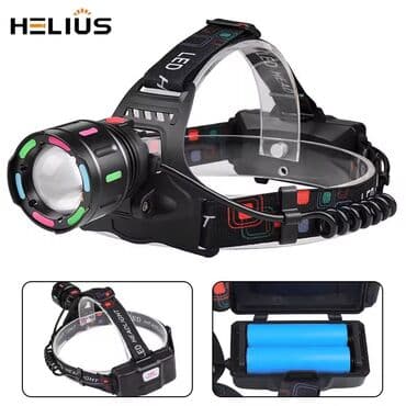 çənə rezini: Bas feneri teze mallar Zaryadka ile -2 eded 18650 batareya Baş — 1