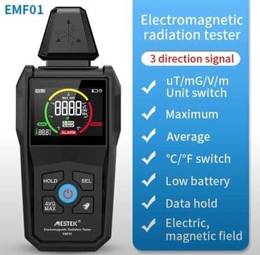 lazer metre bosch qiymeti: Elektromaqnit detektoru. Model: MESTEK EMF-01 Bu cihaz dəqiq sensora — 1