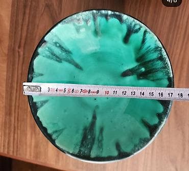 Qab-qacaq və mətbəx ləvazimatları: Nahar dəsti, rəng - Yaşıl, Keramika — 5