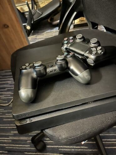 PS2 & PS1 (Sony PlayStation 2 & 1): PlayStation 4 Slim (Sony) – 500 GBsinifli model - Kompakt “Slim” — 1