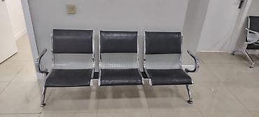 Bağ, çöl mebeli: 3 yerlik gözləmə skamyası - Ofis, klinika, bank, xəstəxana, təhsil — 1