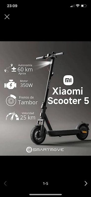 Xiaomi Scooter 5 elektrik skuteri - Motor: 350W - Maksimal sürət: 25 — 4