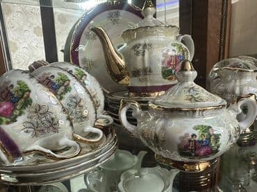 azsamand servis: Çay dəsti, Farfor, Moriage, Yaponiya — 2