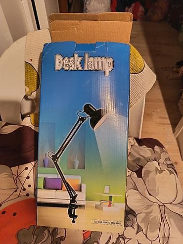 zefer gunu el isleri: Masa lampası – qısqaclı, tənzimlənən qol - Model: Desk Lamp (qutulu) — 1