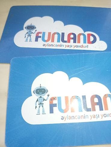 neftçi forma: Məhsul: FUNLAND kartları Təsvir: Neftçilər əyləncə mərkəzi - FUNLAND — 1