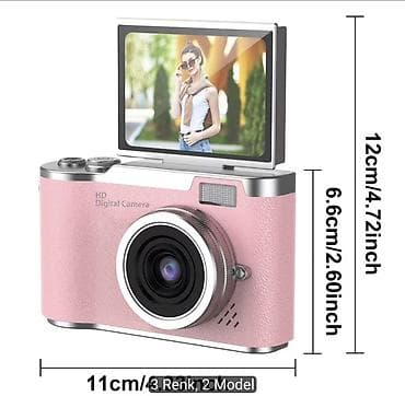 video aparatı: Rəqəmsal Fotoaparat – 48MP, çevrilən ekranlı, HD video - 48MP — 1