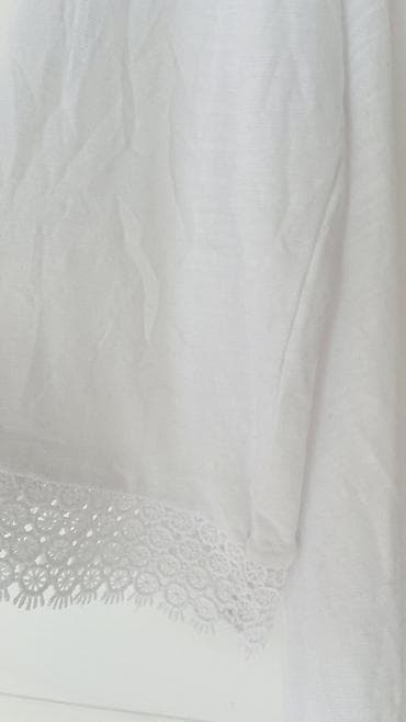 Другая женская одежда: Ağ rəngli qadın tunikası – Benotti - Model: 3/4 qol, rahat kəsim - — 3