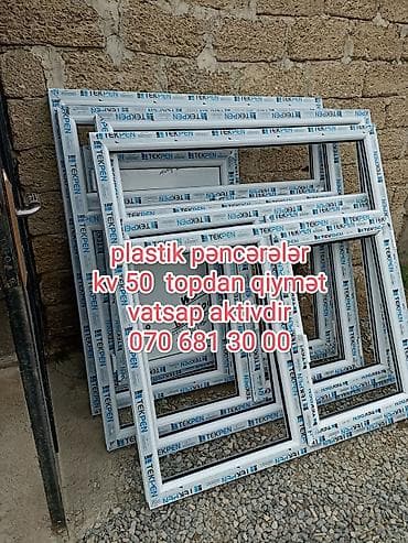 Plastik pəncərələr qapılar eyvanlar öz həyətimizdə yigdigmiz bu