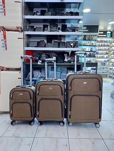 3-lü tekstil çamadan dəsti - Ölçülər: kiçik, orta və böyük (tək-tək