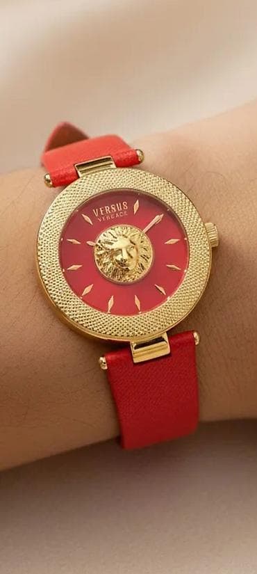 herbi saatlar: Qol saatı, Versace, rəng - Qırmızı — 1