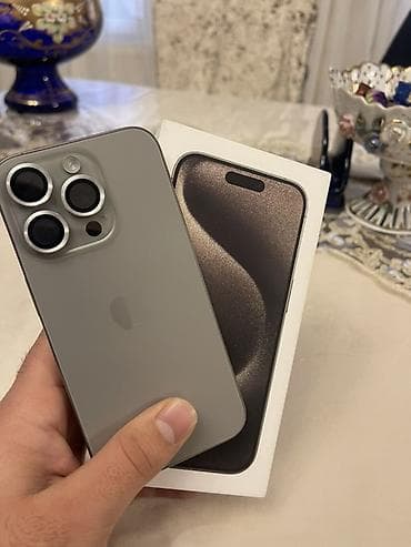 iphone 13 pro max qiyməti: IPhone 15 Pro, 256 GB, Natural Titanium, Face ID — 2