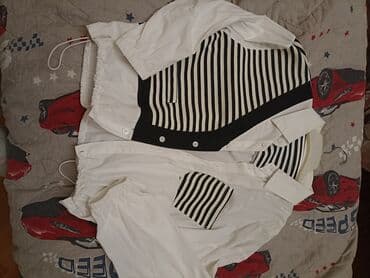 gence uşaq geyimleri instagram: - Rəng: ağ və qara - Dəst tərkibi: - Ağ köynək: klassik yaxalıq, ön — 3