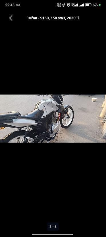 moto 150cc: Tufan - S150, 150 sm3, 300 km — 2