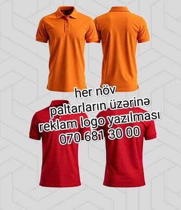 Paltarların üzərinə logo yazılması vatsap aktivdir