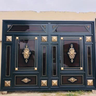 darvazalar satilir: Eni-3.50 Hündürlük-2.60 Çerçive -8lik Şveller,Profil 40/40 qalın — 2