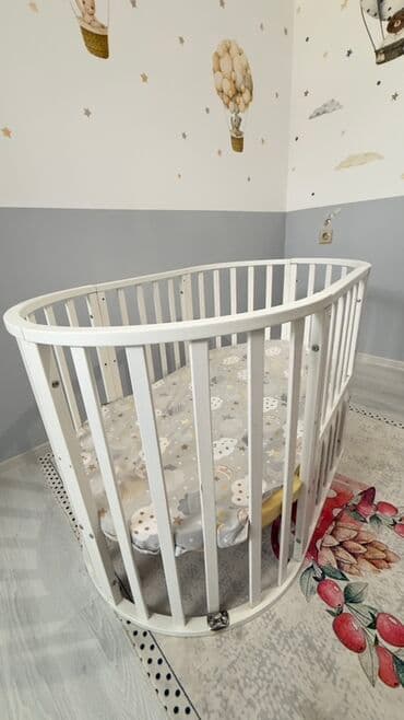 2 mərtəbəli çarpayı: Oğlan və qız üçün, Yumru, Beşik, Dəst ilə, Matras ilə, Yellənmə mexanizmsiz — 4