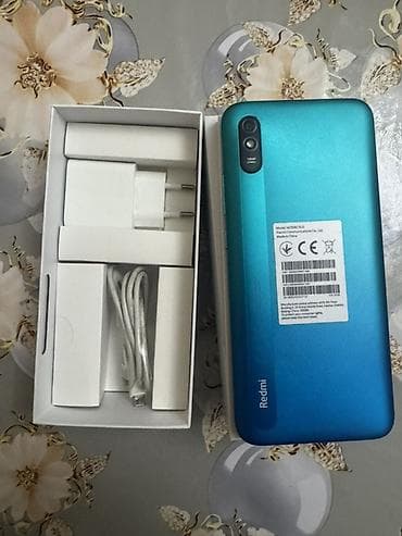 Бытовая техника: Redmi 9A, 32 ГБ, цвет - Голубой, Две SIM карты — 2