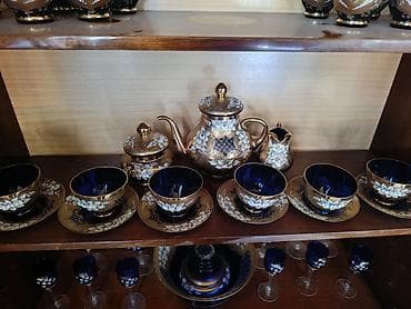 Qab-qacaq və mətbəx ləvazimatları: Çay dəsti, Şüşə, 6 nəfərlik — 1