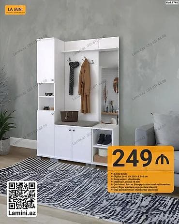 seyf dolab: Dəhliz dolabı – La Mini (Kod: 1746) - Tip: Dəhliz üçün çoxfunksiyalı — 1