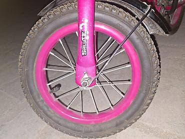 14 dyumlu velosiped: Uşaq velosipedi – Salute markası, qızlar üçün pink rəngdə — 2
