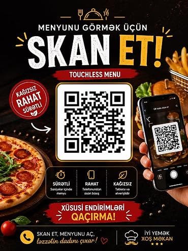 Touchless Menu – QR kodlu rəqəmsal menyu sistemi - Kağızsız həll — 1
