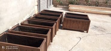 meyve agaci: Taxta dibcəklər dekorativ ağaclar və güllər üçün istənilən ölçüdə və — 6