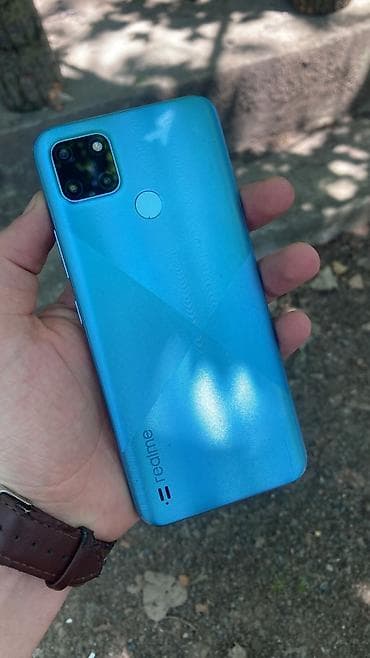 oppo telefon: Realme C21Y, 64 GB, rəng - Mavi, Düyməli, Barmaq izi, İki sim kartlı — 1