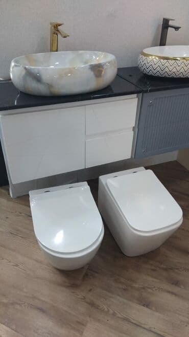 ikinci əl unitazlar: Məhsul: Asma və yerüstü unitazlar (2 model) Təsvir: - Müasir — 2