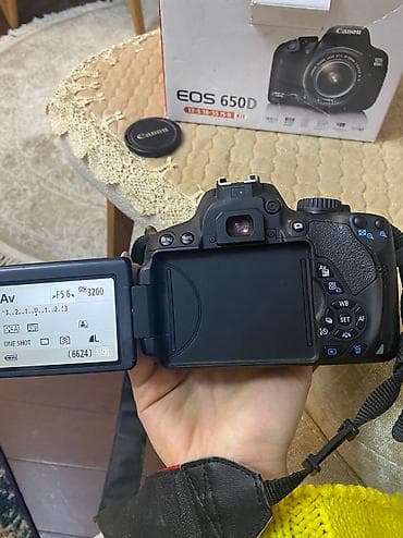 5d mark 3: Canon eos 650 D
Ancag seyahetlerde istifade olunub. Ela veziyyetdedir — 3