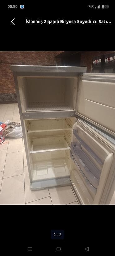 el blenderi: İşlənmiş 2 qapılı Stinol Soyuducu Satılır, rəng - Qırmızı, Dispenserli — 10