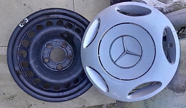 Dörd ədəd mercedes diski və kalpakları . 15 düyümlük