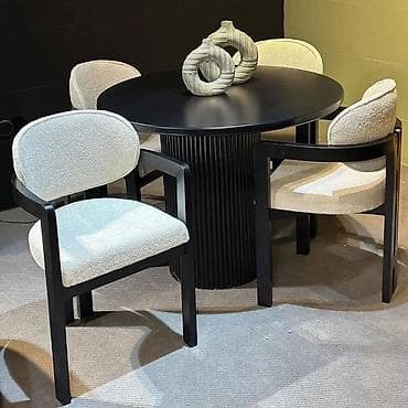 bar oturacaq: Mətbəx üçün, Açılmayan, Oval masa, 4 stul — 4