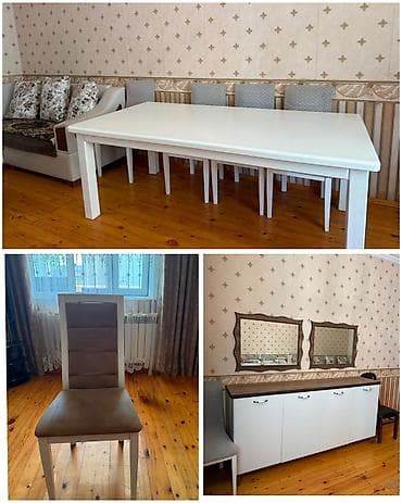dərs stolu: Qonaq dəsti birlikdə 600₼.masa 8 oturacaqlıdır.Ünvan Biləcəri.9203 — 1