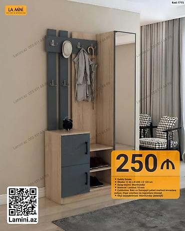dolab skaf: Dəhliz dolabı – La Mini (Kod: 1715) - Ölçülər: D 40 × H 200 × E 120 — 1