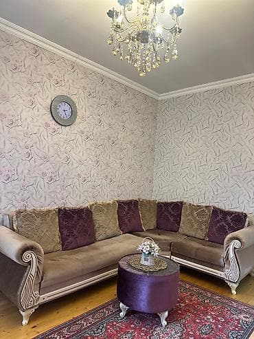 i̇ki neferlik divan: Leman11*190azn* Künc divan+ pufik.Yaxsi — 1