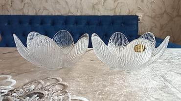 sufre: Şüşə qab dəsti – 2 ədəd BOGEMA Diametr 15 sm - Material: qalın, şəffaf — 1