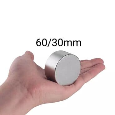лагонда инструмент: Güclü neodim maqnit – silindr forma - Ölçü: 60/30 mm (təxminən 60 mm — 1