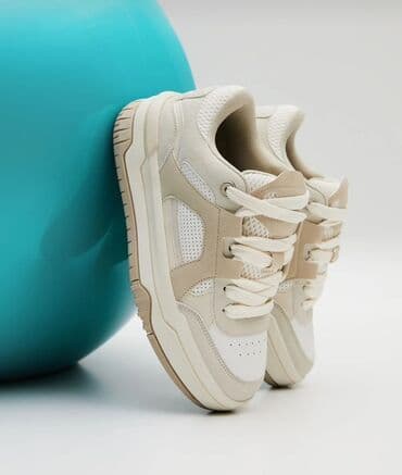 qadın krosovkaları yay üçün: Bershka, Ölçü: 40, rəng - Bej, Yeni — 1