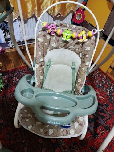 Качели: Б/у, Стул-качели, С зонтиком, Металл — 2