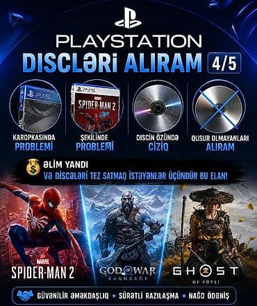 daşınma xidməti: PLAYSTATION DISCLERI ALIRAM! (4/5) Bu Elan Bu insanlar ucun Paylasilib — 1