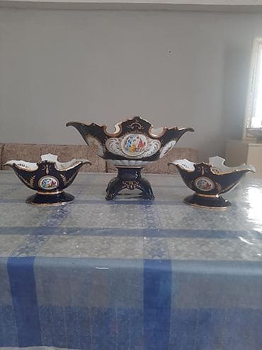 sufre: Cibalt 60azn Porselen dekor dəsti – 3 parça - Tərkib: 1 ədəd iri — 2