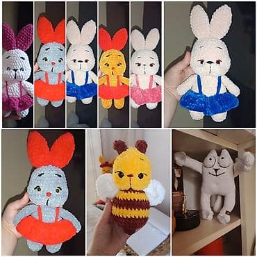 qlazastik oyuncaqları: Amigurumi əl işi toxunma oyuncaqlar - Yumşaq, hipoallergen iplərlə — 1